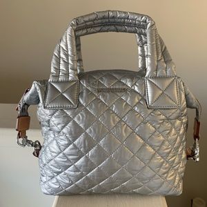 MZ Wallace tin metallic tote